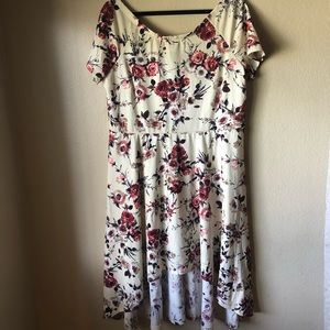 Venus high low off the shoulder dress plus size 1X